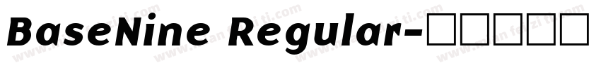 BaseNine Regular字体转换